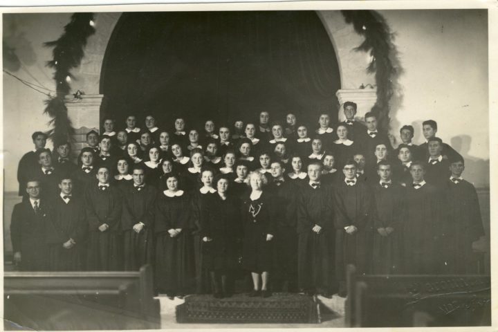 Albert Chammah im Lutheranischen Chor von Aleppo ca. 1940's